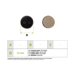 Plaquettes de frein semi-métallique Xiaomi M365