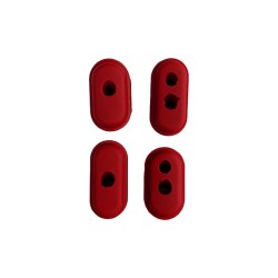 Lot de 4 bouchons protection câbles Xiaomi M365 & M365 Pro (Rouge)