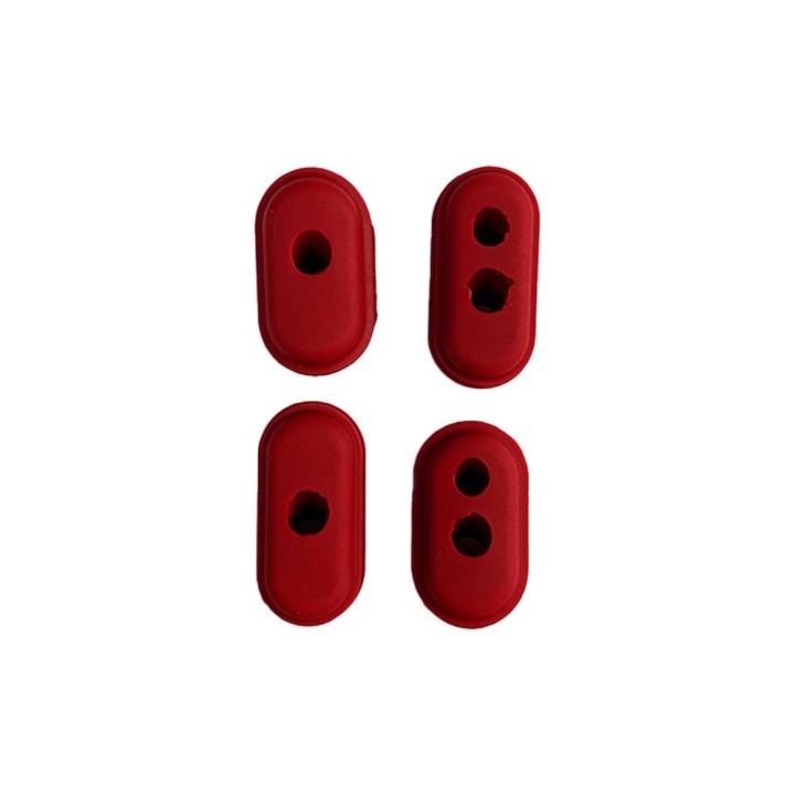 Lot de 4 bouchons protection câbles Xiaomi M365 & M365 Pro (Rouge)