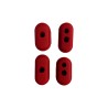 Lot de 4 bouchons protection câbles Xiaomi M365 & M365 Pro (Rouge)