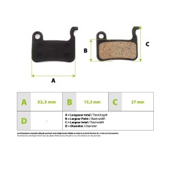 Plaquettes de frein semi-métallique Xtech Zoom pour Xiaomi Mi3