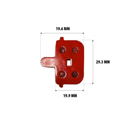 Plaquettes de frein semi-métallique pour Kugoo Gbooster 11E