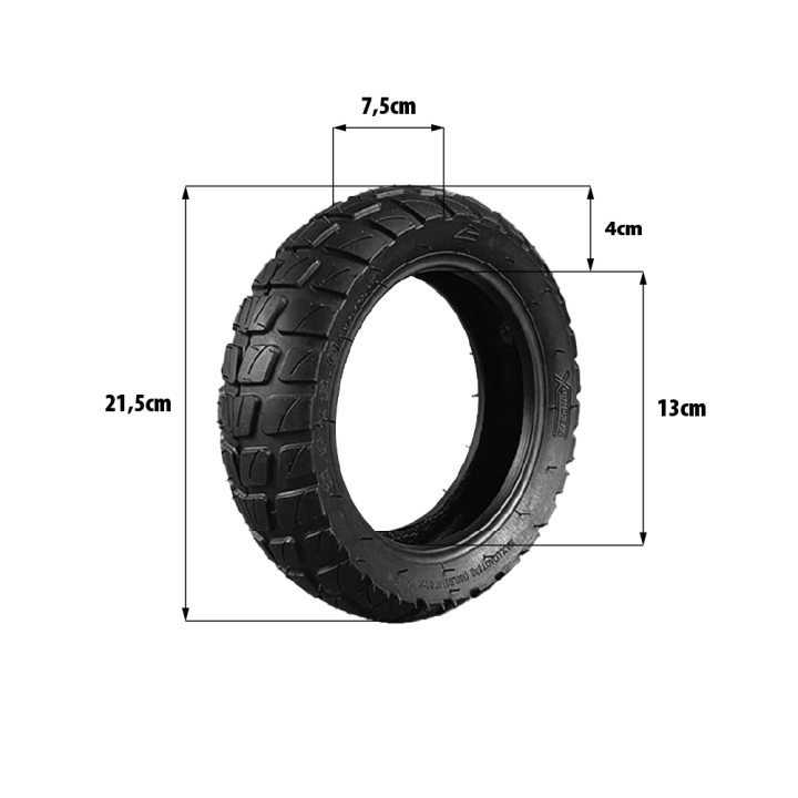 Pneu 8.5x3.0 tubetype renforcé semi off road Vsett 8 & 9 renforcé