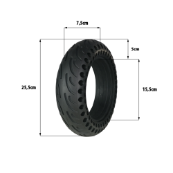 Pneu plein 10x2.70-6.5