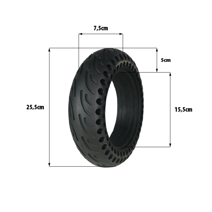 Pneu plein 10x2.70-6.5