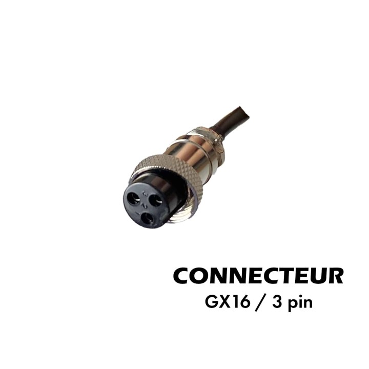 Chargeur 72V ➡️ 84V / 2A (connecteur GX16-3p)