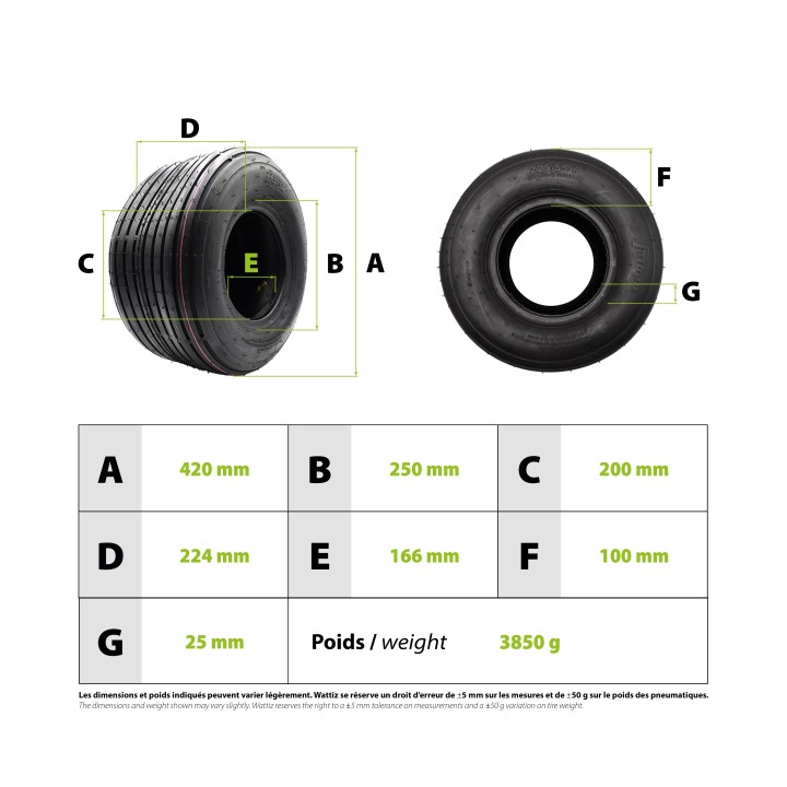 Pneu Citycoco 225/55-8