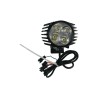 Lampe LED et klaxon avant noir