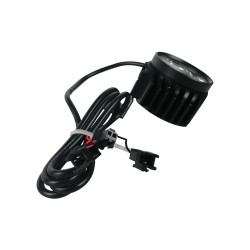 Lampe LED et klaxon avant noir