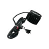 Lampe LED et klaxon avant noir