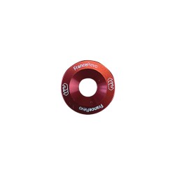 Rondelles de deck trottinette 19 mm, lot de 10 avec vis M6 — 8 coloris (Rouge)