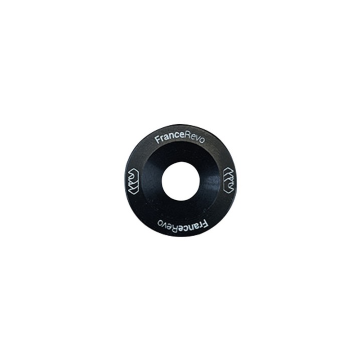 Rondelles de deck trottinette 19 mm, lot de 10 avec vis M6 — 8 coloris (Noir)