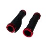 Poignées silicone (4 couleurs : rouge, bleu, noir, jaune) (Rouge)