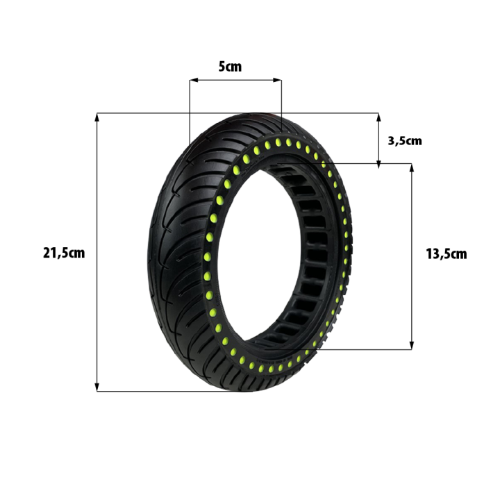 Pneu plein 8.5x2 fluo Xiaomi