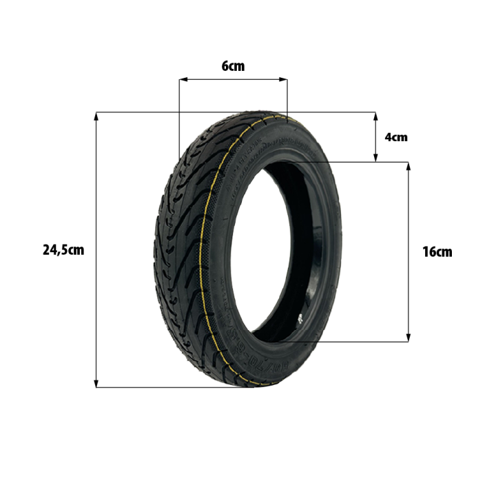 Pneu 60/70-6.5 tubeless gel anti crevaison Ninebot