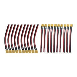 Pack Prises XT30 Avec Cables  X10 males + X10 femelles