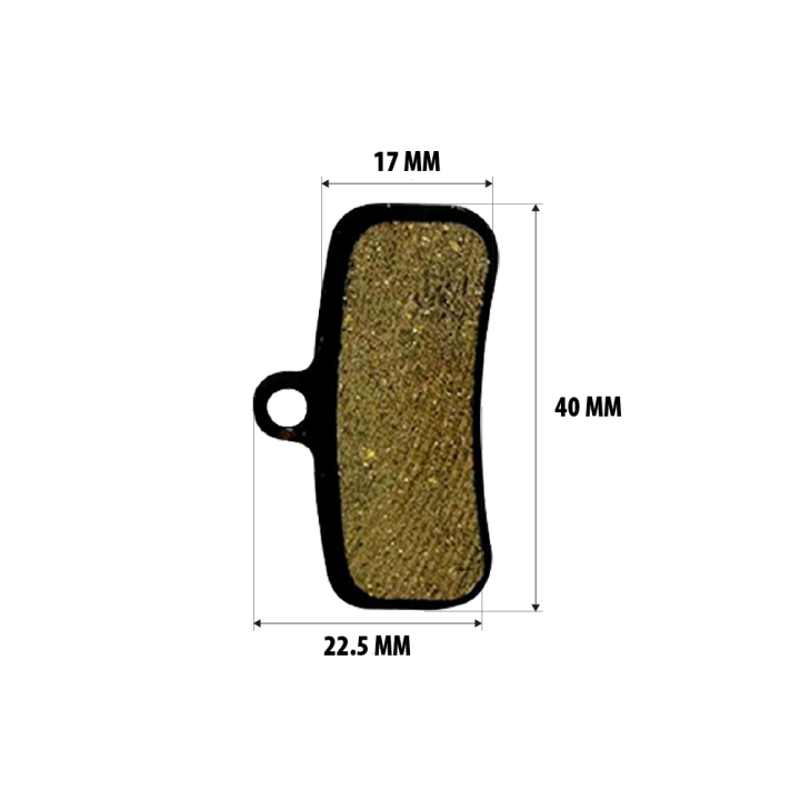 Plaquettes de frein semi-métalliques Shimano D03S pour Nutt 4 pistons/Thunder 3/Nami