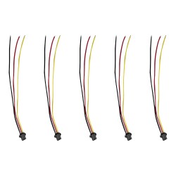 Prise JST 3 pin avec câble femelle x5