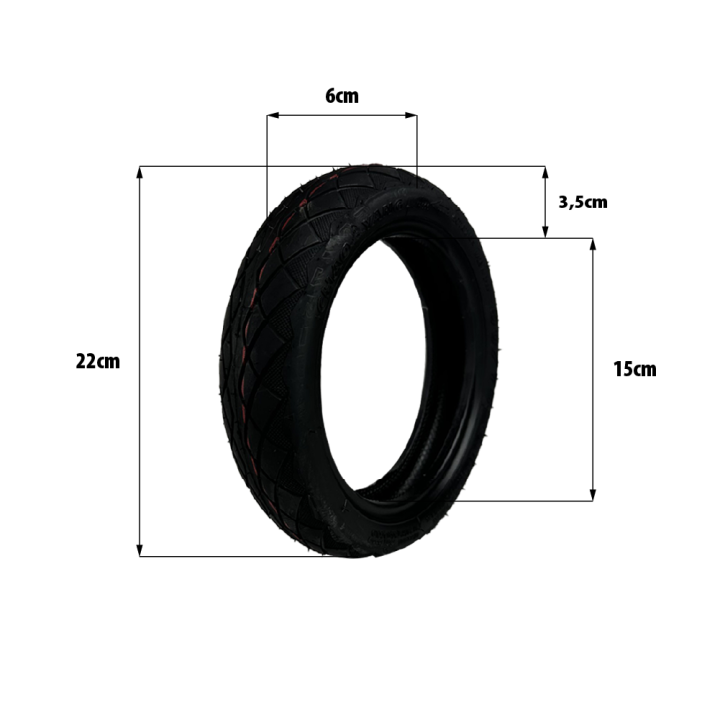 Pneu 8.5x2-6.1 tubeless