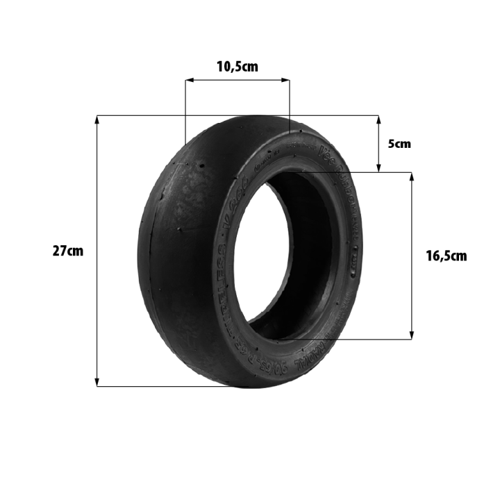 Pneu 90/65-6.5 Slick + Chambre a air