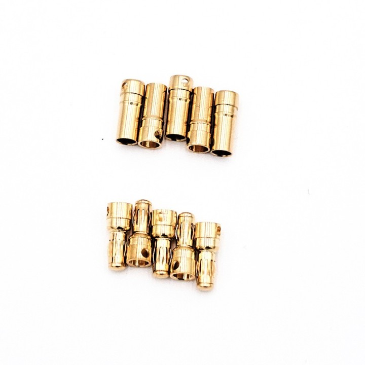 Connecteurs banane 3.5mm x10 (5 males +5 femelles)