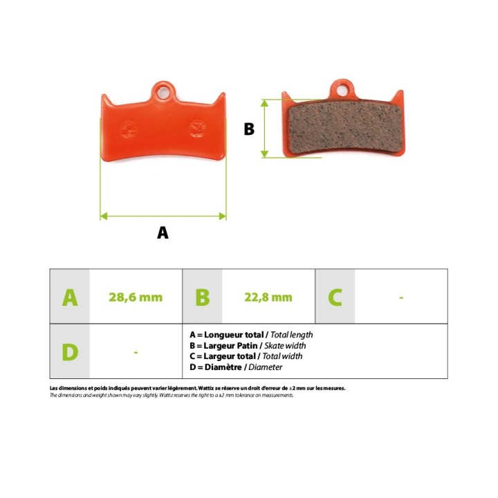 Plaquettes de frein céramique Hope Tech4 V4