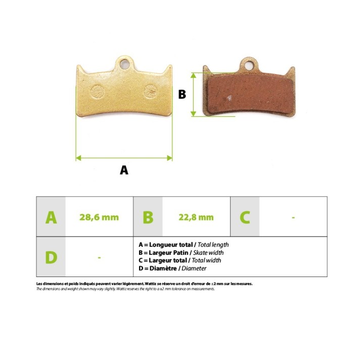 Plaquettes de frein métalliques Hope Tech4 V4