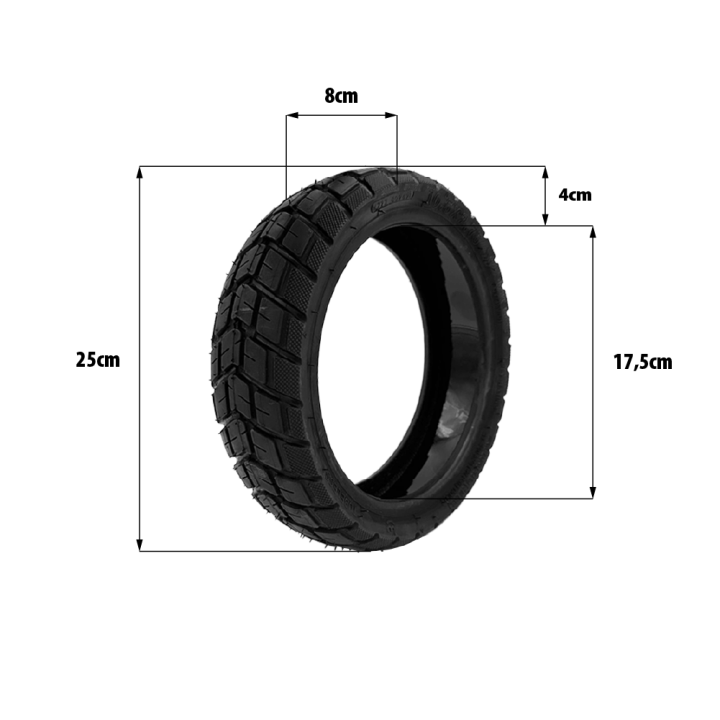 Pneu 10.5x2.75-7 tubeless off road gel anti crevaison– Ninebot P65 / P100