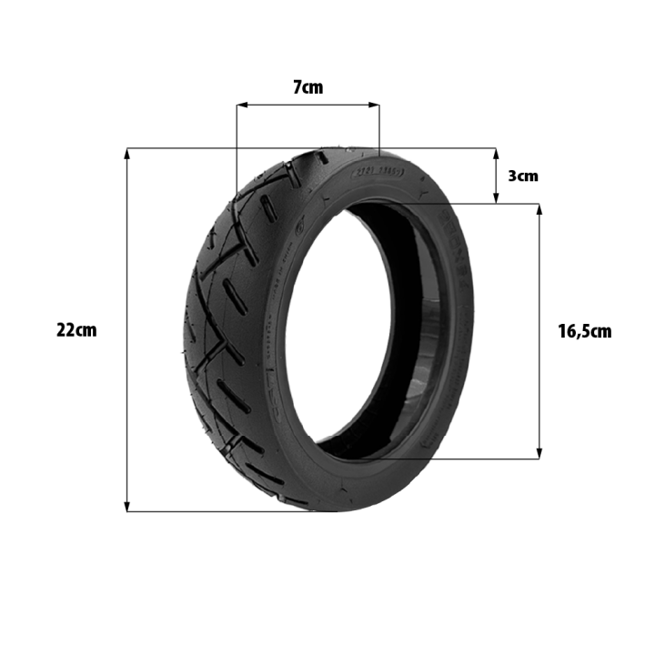 Pneu 250x64 tubeless gel anti crevaison Xiaomi 4 Ultra/Navee S65