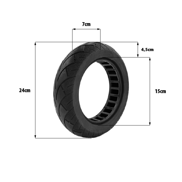 Pneu plein 10x2.50-6.5 – Kuickwheel S1-C Pro