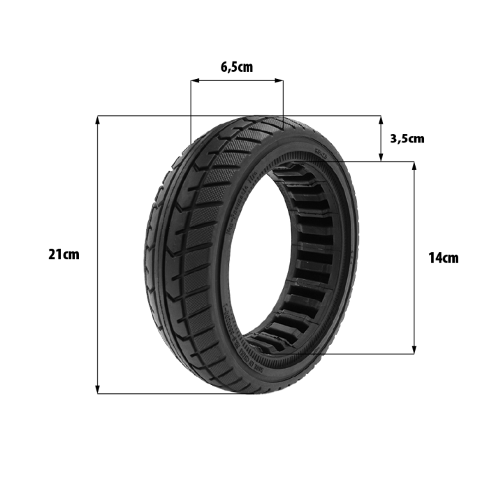 Pneu Plein 8.5x2.5-6.1 Dualtron Mini Pop Togo Gomme Tendre