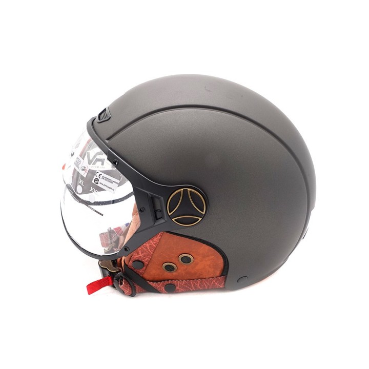Casque JET  Gris graphite Mat (taille XS à XXL) (XL)