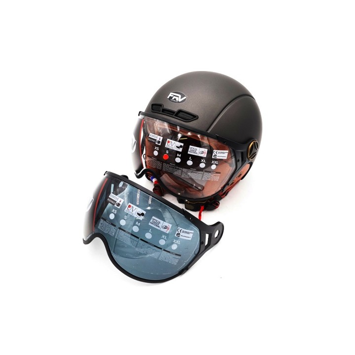 Casque JET  Gris graphite Mat (taille XS à XXL) (XXL)