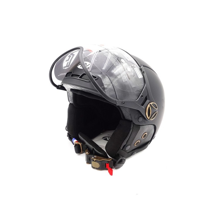 Casque JET  noir mat (taille XS à XXL)