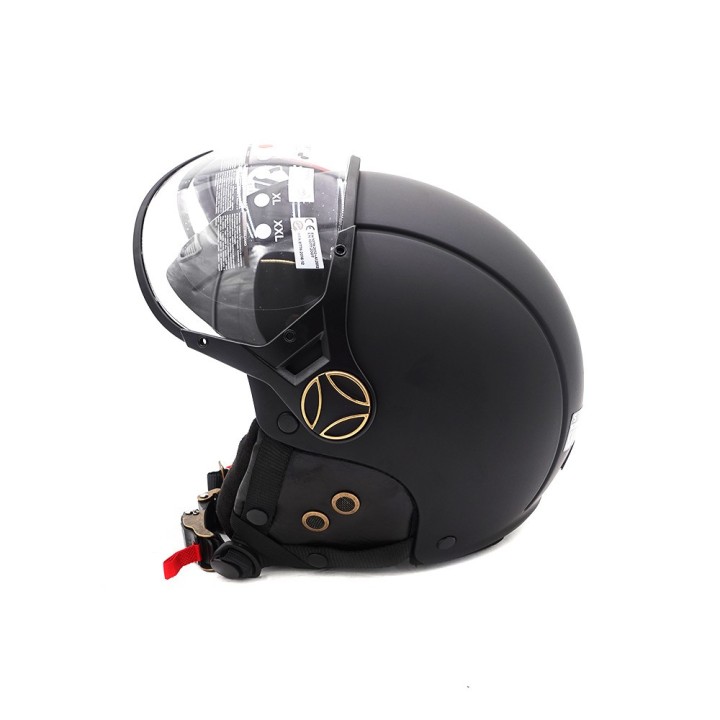 Casque JET  noir mat (taille XS à XXL)