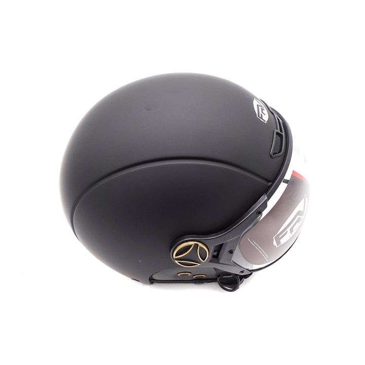 Casque JET  noir mat (taille XS à XXL) (M)