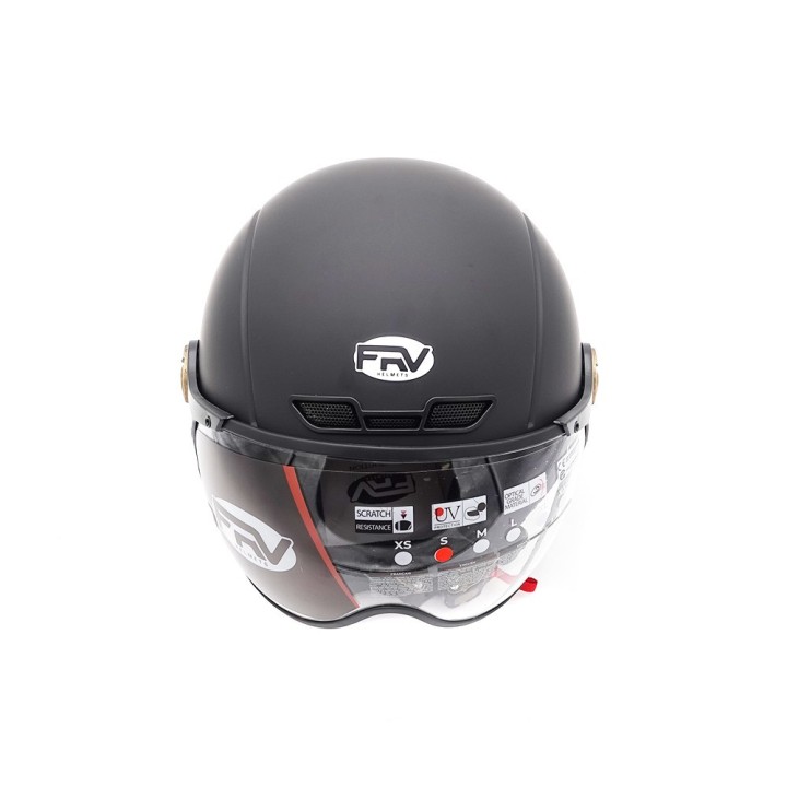 Casque JET  noir mat (taille XS à XXL) (M)