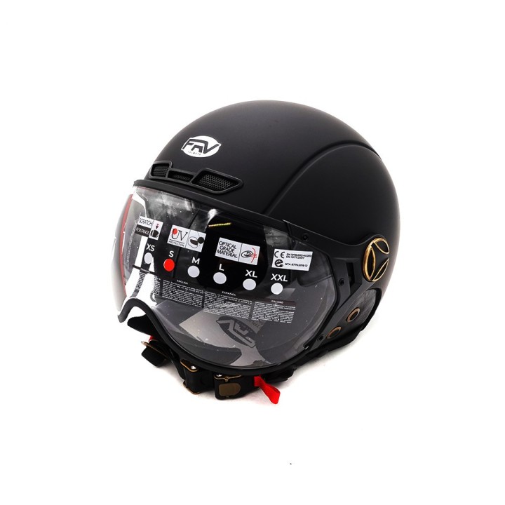 Casque JET  noir mat (taille XS à XXL) (XXL)