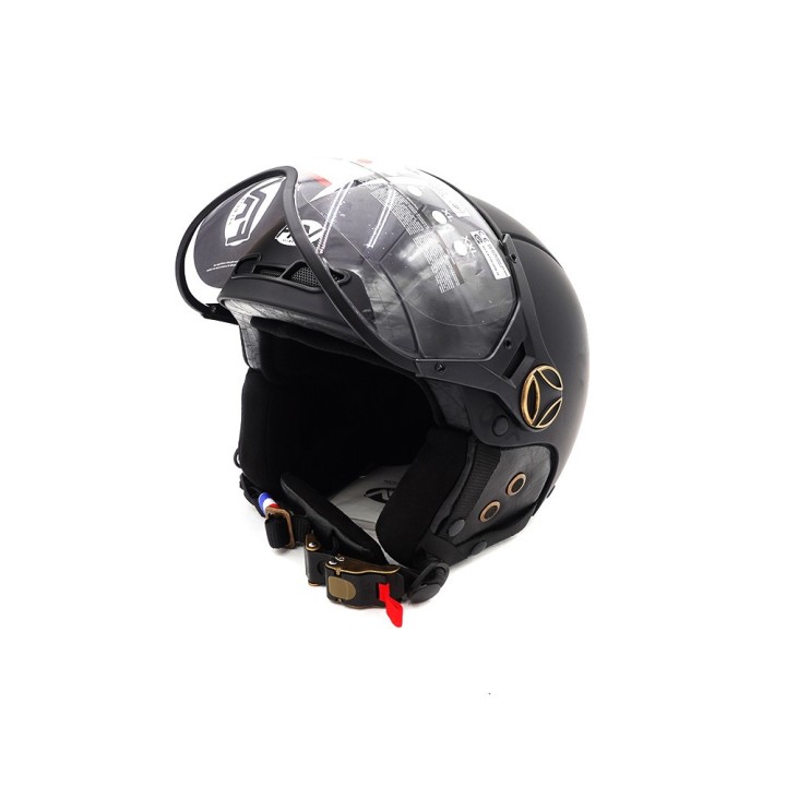 Casque JET  noir mat (taille XS à XXL) (XXL)