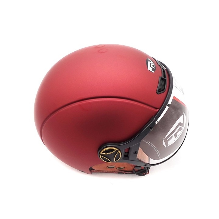 Casque JET  bordeaux mat (taille XS à XXL)