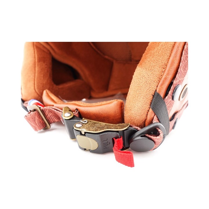 Casque JET  bordeaux mat (taille XS à XXL) (L)