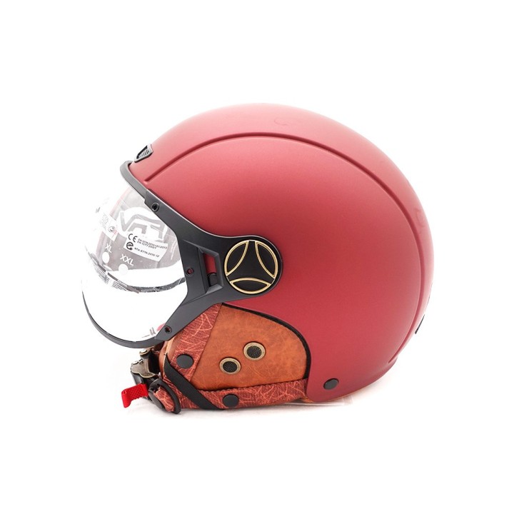 Casque JET  bordeaux mat (taille XS à XXL) (L)