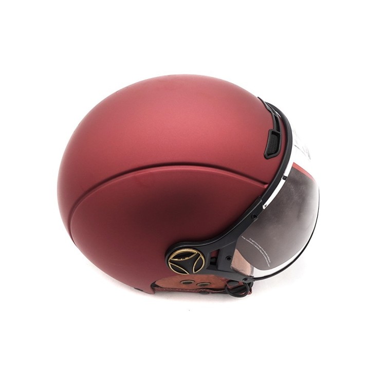 Casque JET  bordeaux mat (taille XS à XXL) (XXL)