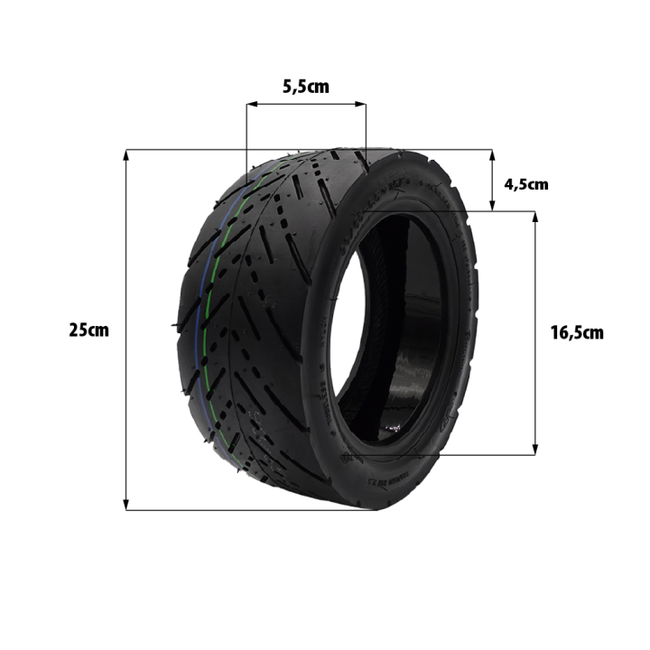 Pneu 90/65-6.5 CST tubeless route gel anti crevaison