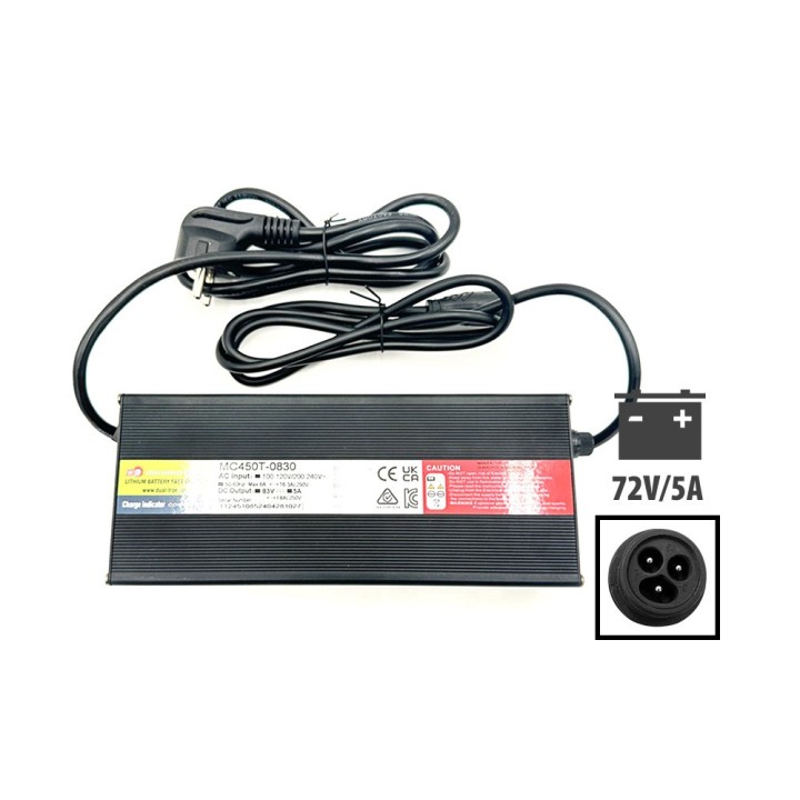 Chargeur rapide Dualtron 72V 5A prise LP-16