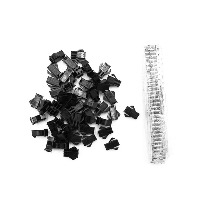 Connecteur SM 2 pins Femelle x50 pcs