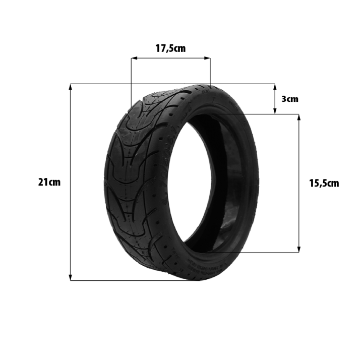 Pneu 70/50-6.1 (8.5x3-6.1) tubeless gel anti crevaison Dualtron Aminia