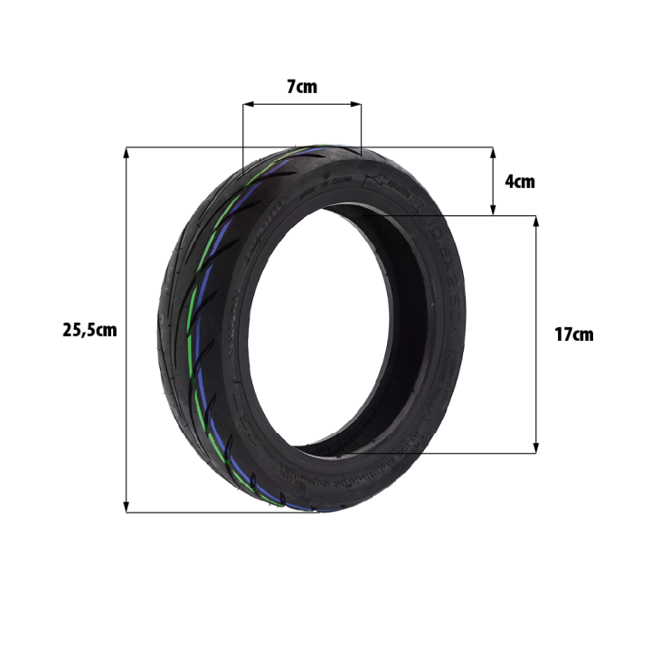 Pneu 10x2.50-7 tubeless Niu Kqi 300