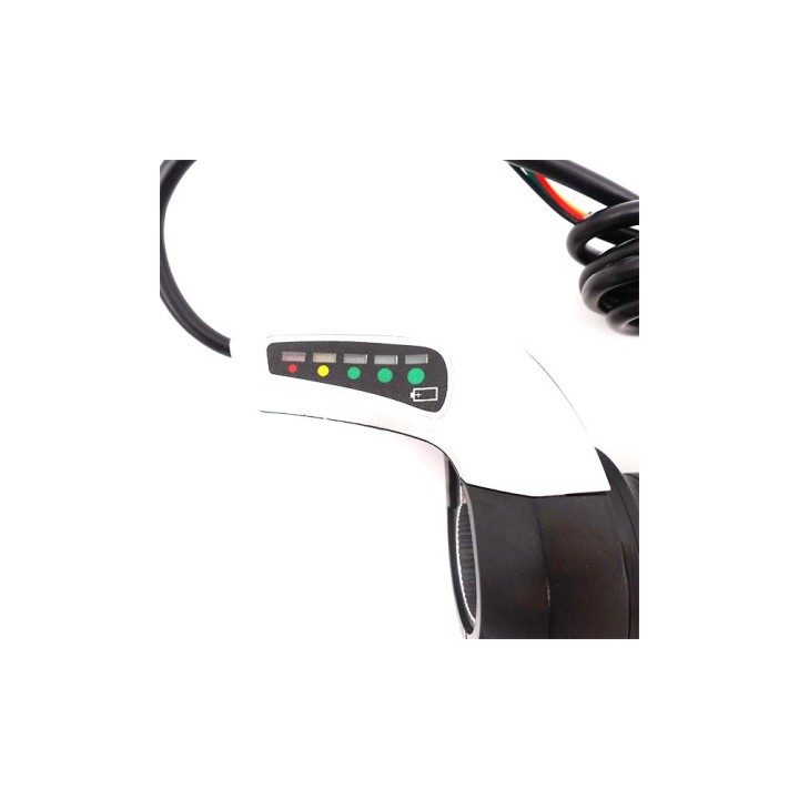 Poignée Accelerateur Draisienne 36V Indicateur Batterie