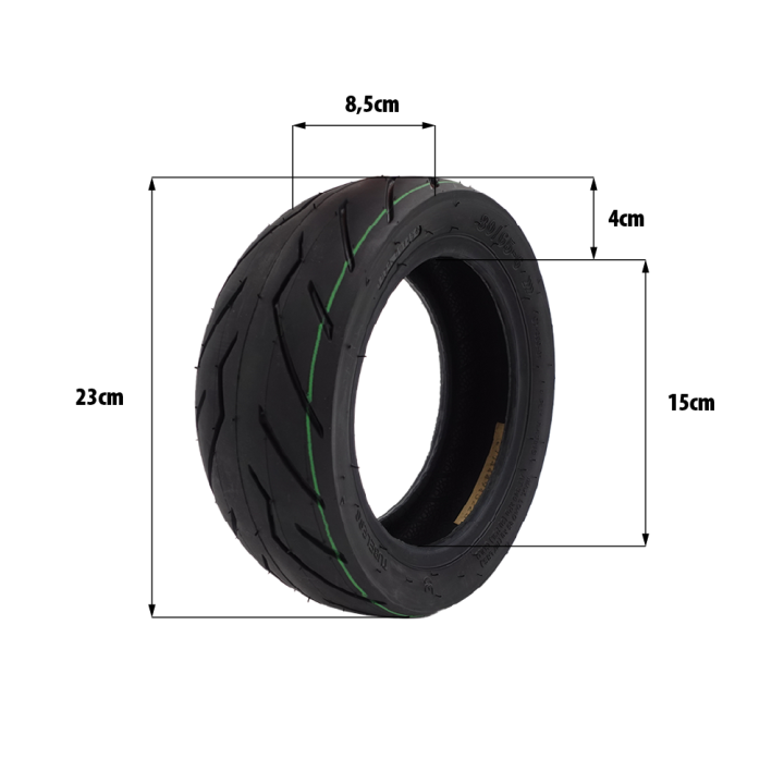 Pneu 80/65-6 tubeless route renforcé